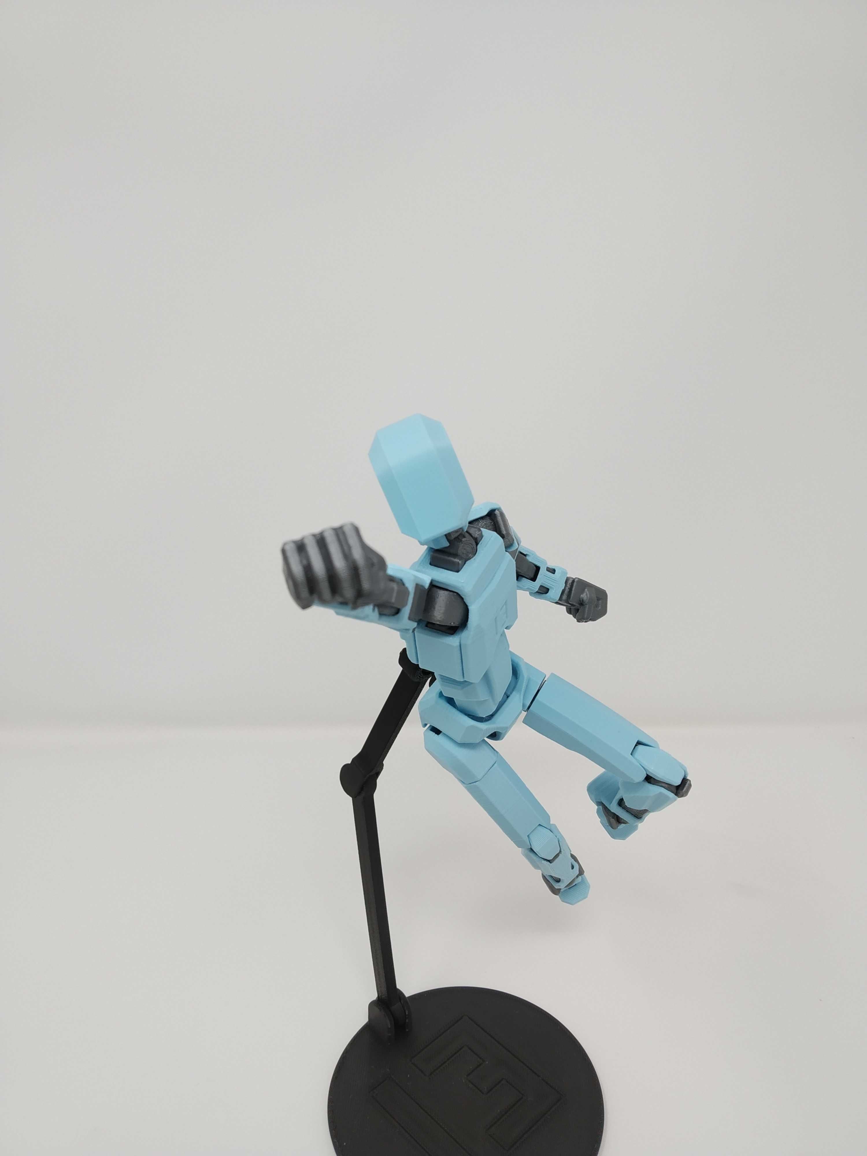 Zabawka robot Legenda ruchomy duży 20cm NIEBIESKI - złożony, 1 szt.