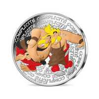 FRANÇA - Conjunto de Moedas 10€ Astérix Prata