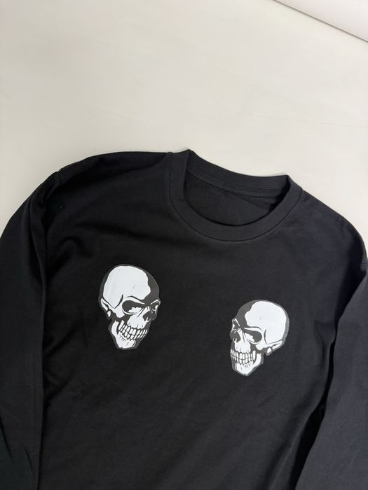 лонгслив skull number nine rick owens balenciaga