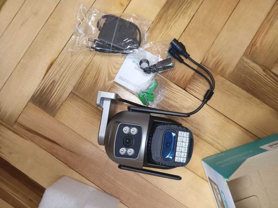 Поворотная камера Wi-Fi 10МП 5K BESDER с двумя объективами