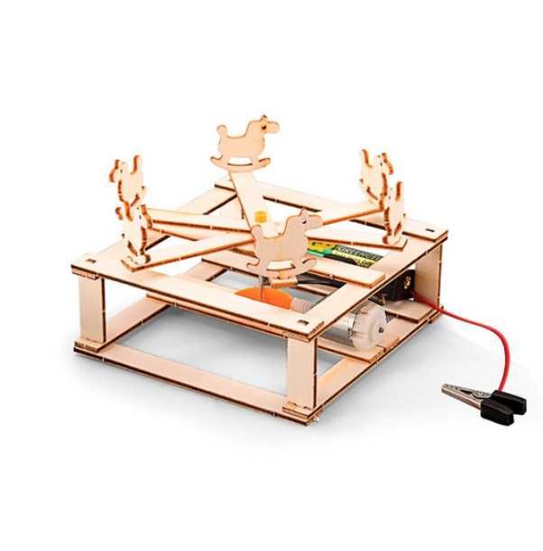 Деревяний 3 д конструктор  карусель