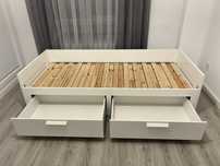 Cama IKEA BRIMNES como nova + 2 Colchões