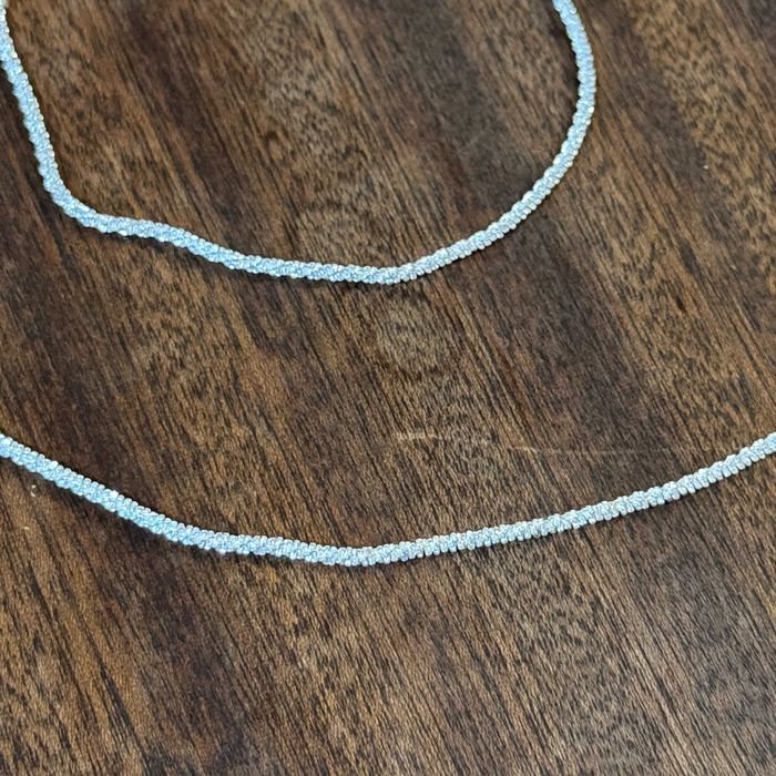 Conjunto Colar e Pulseira Prata