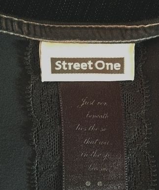 Street One nowa urocza długa bluzka / tunika - szara / stalowa - r. 44