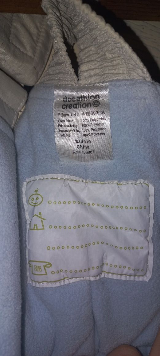 Decathlon. зимний полукомбинезон на флисе. 2 года. Зимовий комбінезон.