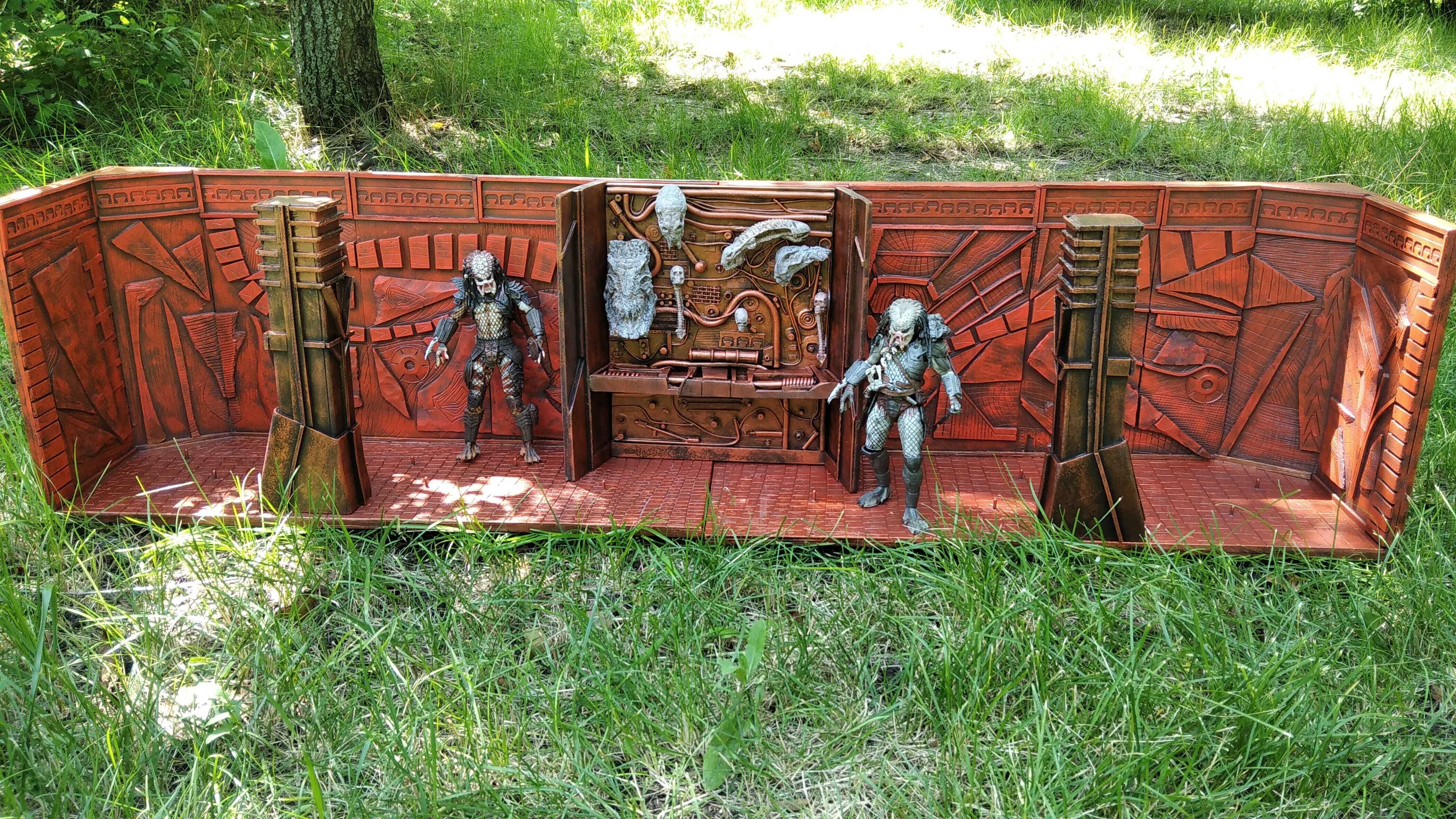 Хищник, Терминатор. Подставки для фигурок NECA Predator Terminator