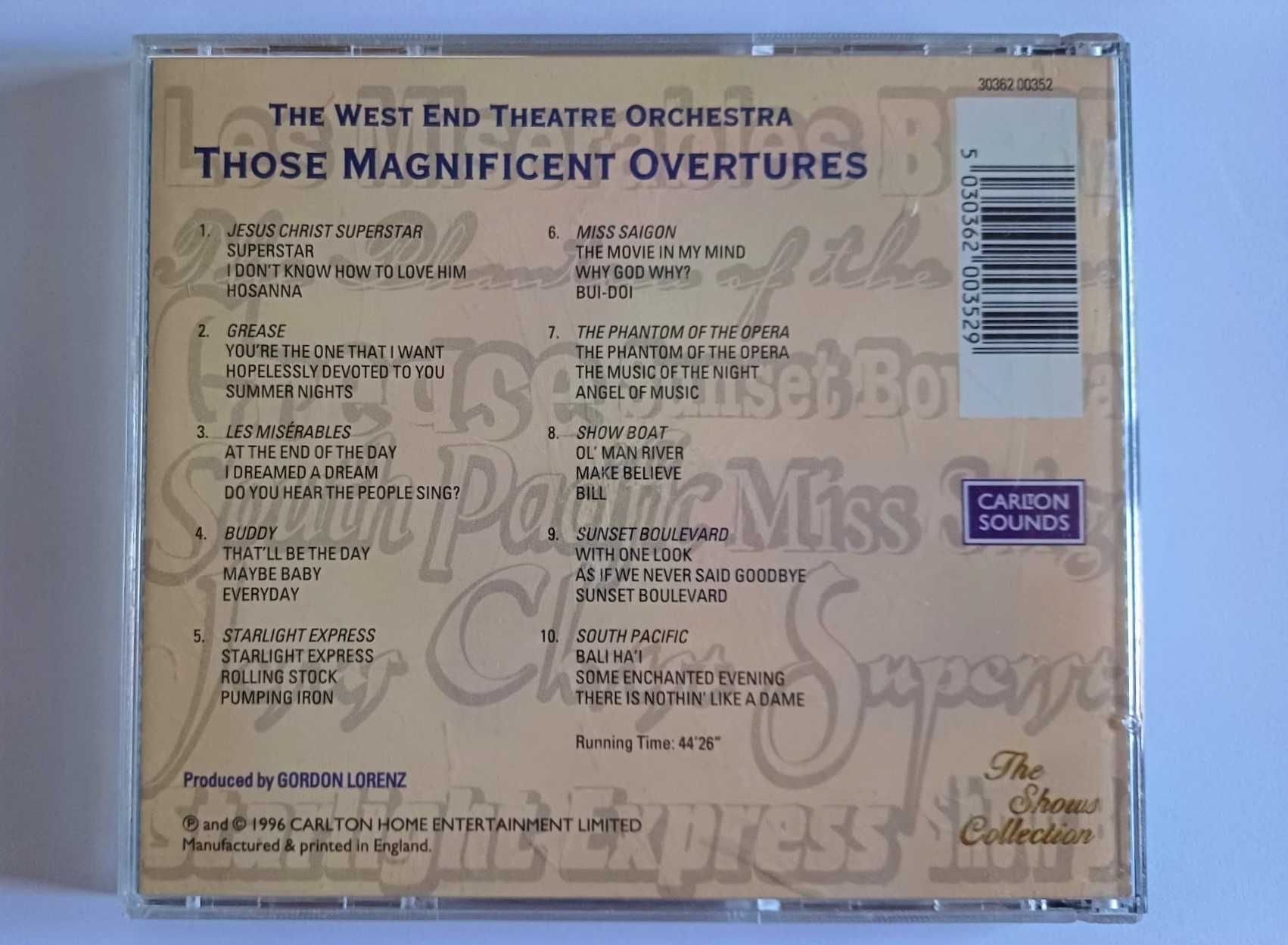 CD - Those Magnificent Overtures - The West End Theatre Orchestra