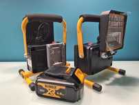 Lampa LED z zabezpieczeniem na statywie do akumulatora DEWALT Xr18V