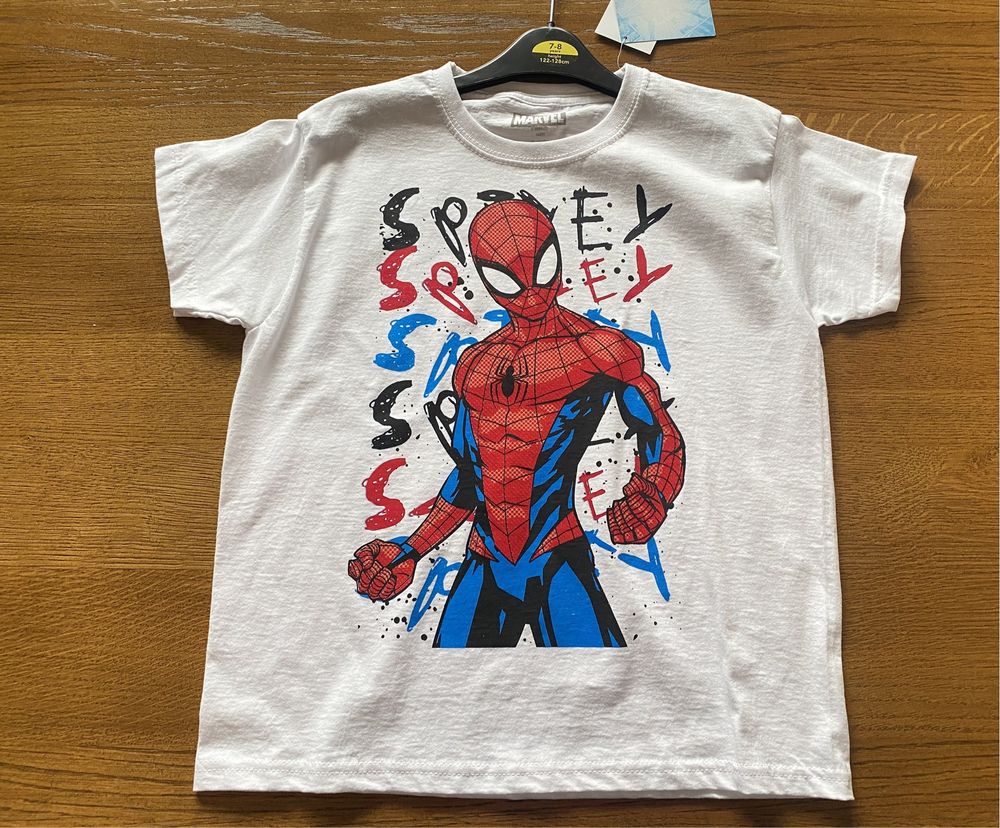 T- shirt 128 cm Koszulka Bluzka Spider-Man Disney George 7-8 lat