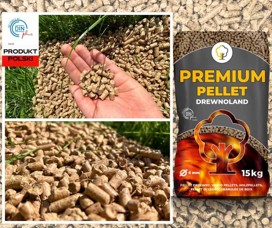 Pellet Premium iglasty 6mm certyfikat DIN Plus A1 Producent Drewnoland