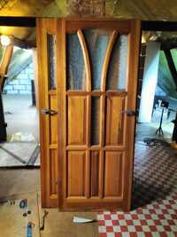 Drewniane drzwi wewnętrzne do domu lewe/prawe