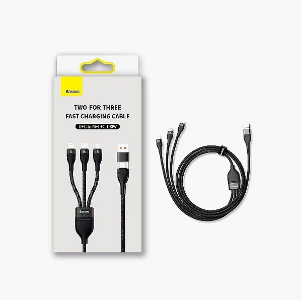 Baseus Flash Series II kabel USB Typ C / USB Typ A - USB Typ C / Light