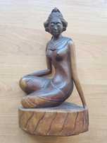 Stara azjatycka figurka kobieta gejsza 27cm
