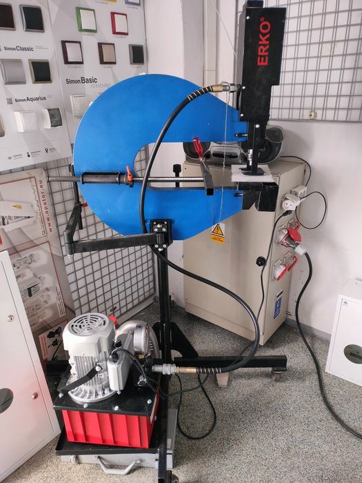 Stanowisko do otworowania SW-300 i pompa hydrauliczna ERKO