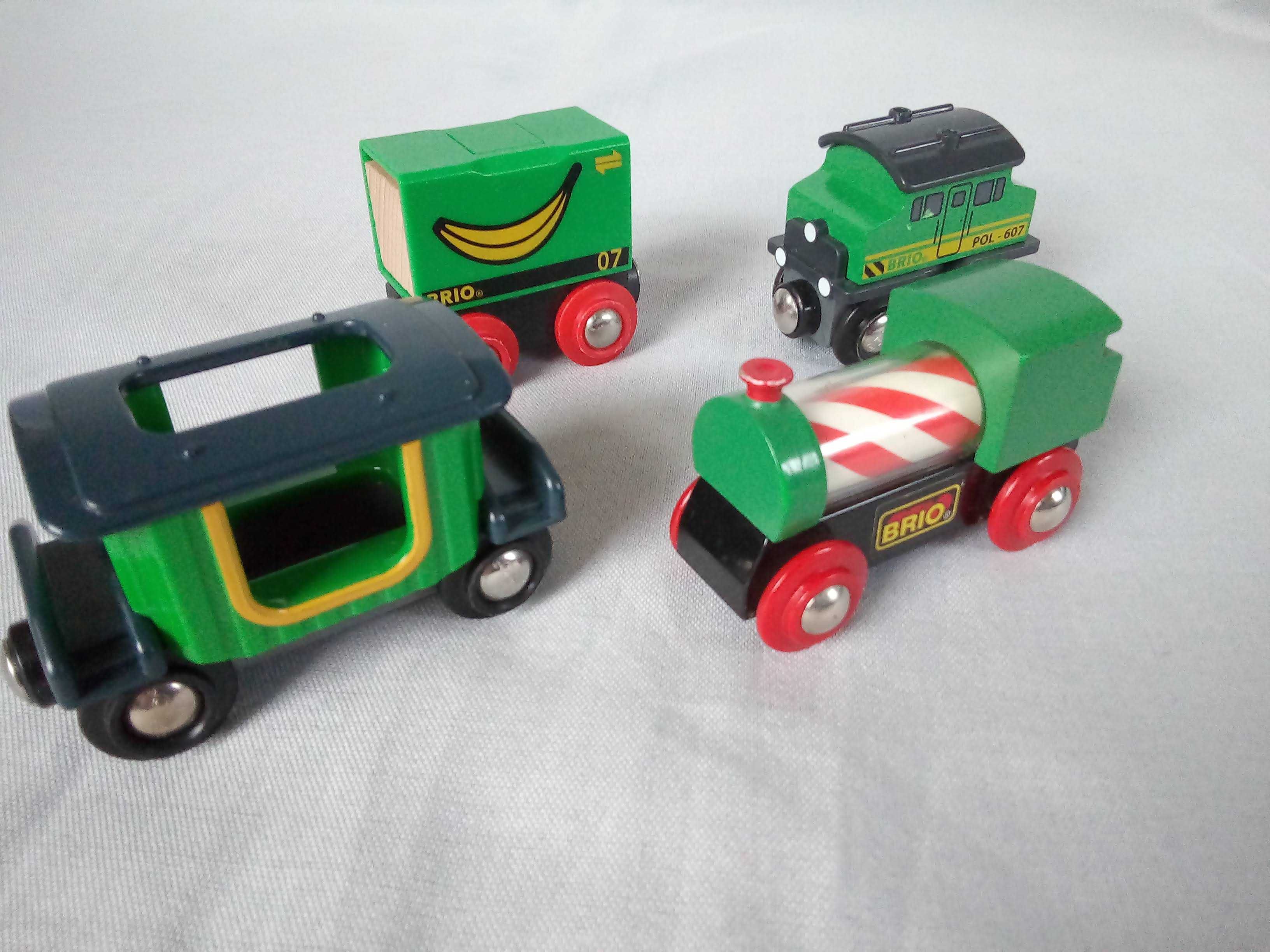 BRIO zestaw lokomotywki i wagoników, kolejka drewniana GRATIS wysyłka