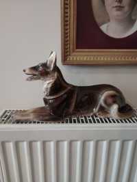 Piękna Stara figurka Pies sygnowana Austria