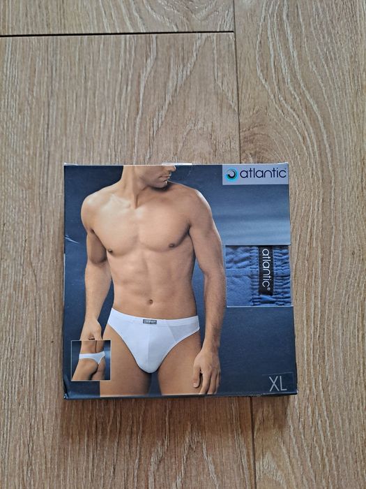 Stringi męskie Atlantic, rozmiar XL, kolor niebieski