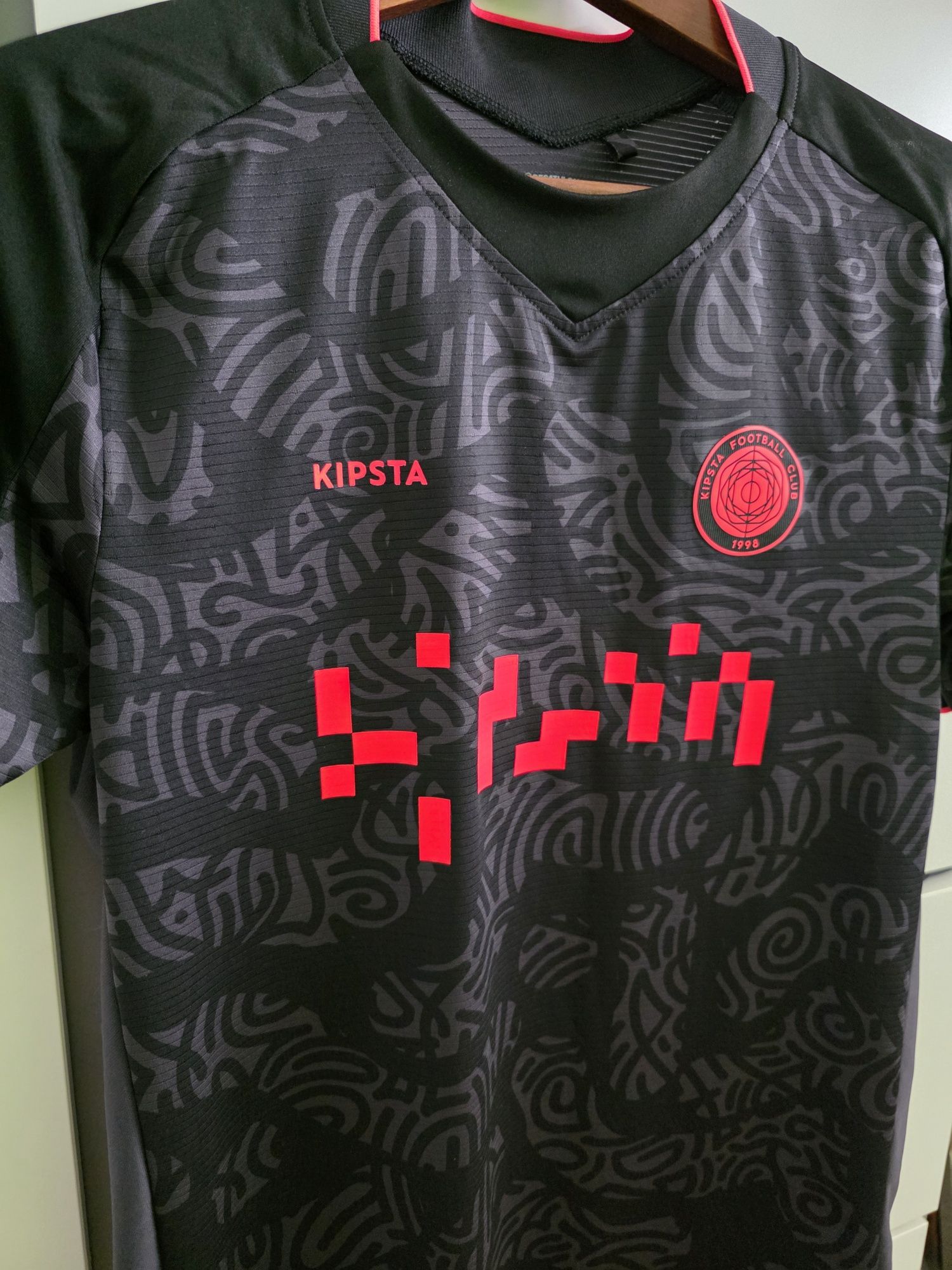 Kipsta dootball club czarna koszulka S