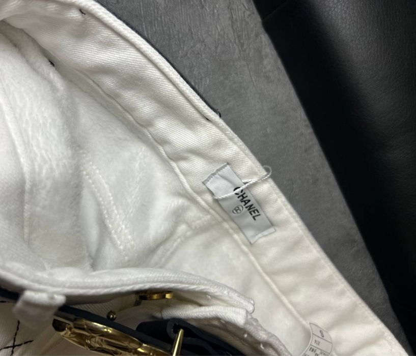 Утеплені джинси Chanel з ременем  прямі преміум якість