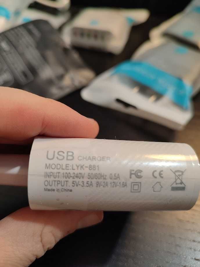 Carregadores USB, 5+1 portas + Oferta de Cabo USB (Env. Incluído)
