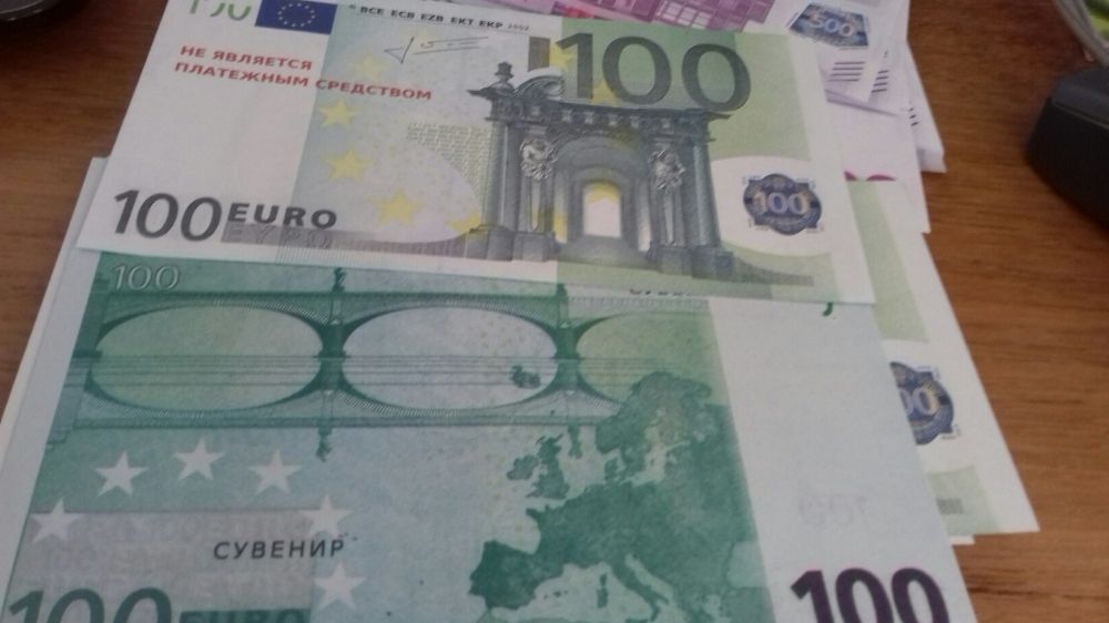 Евро сувенирные. Подарок.Сувенир.Закладка.Прикол