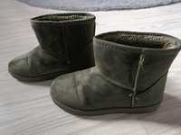 Buty śniegowce ciemnozielone