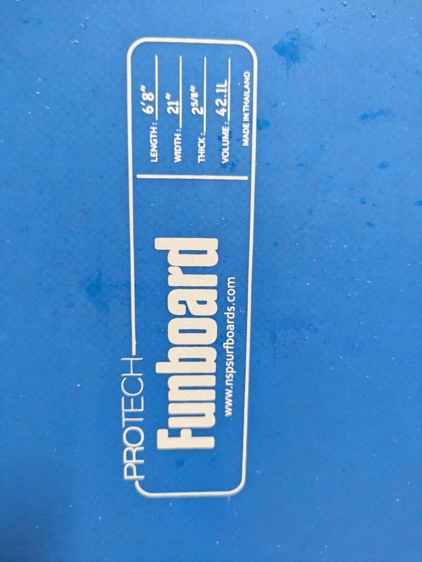 NSP Protech funboard surfboard 6'8"