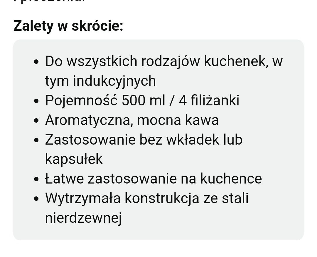 Kawiarka,  zaparzacz do kawy Wenco. Stan powystawowy