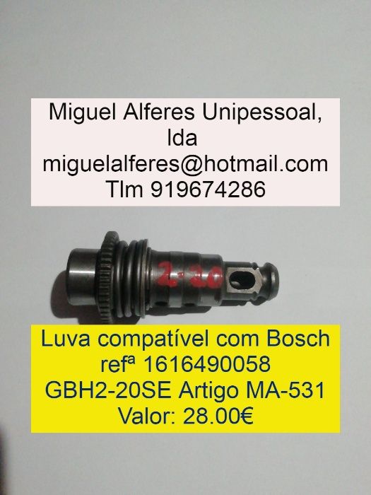 LUVAS Porta-Ferramentas Bosch GBH2-20/GBH2-26/GSH11E/GBH2-24/D25900