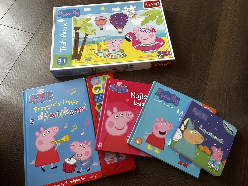 Zestaw książek Peppa pig Puzzle mega duże