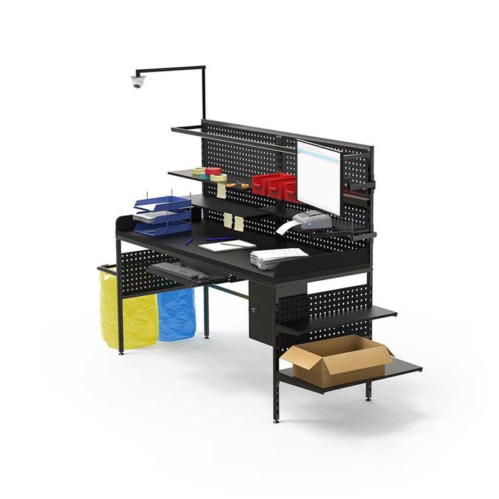 Magazynowy stół do kompletacji reklamacji inwentaryzacji RedSteel