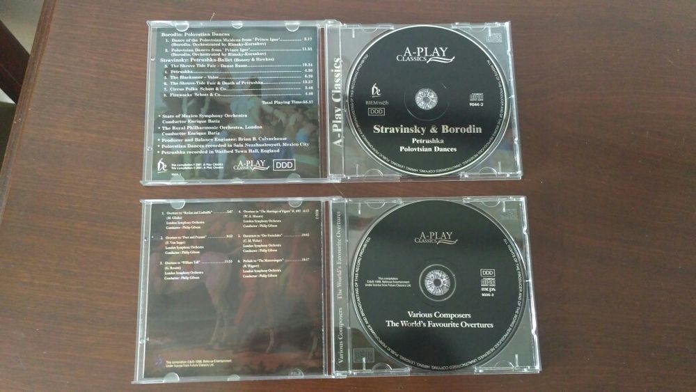 2 CDs Música Clássica - Stravinsky & Borodin / Various Composers