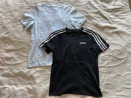 T-shirts azul e preta marca adidas para criança tamanho 11-12