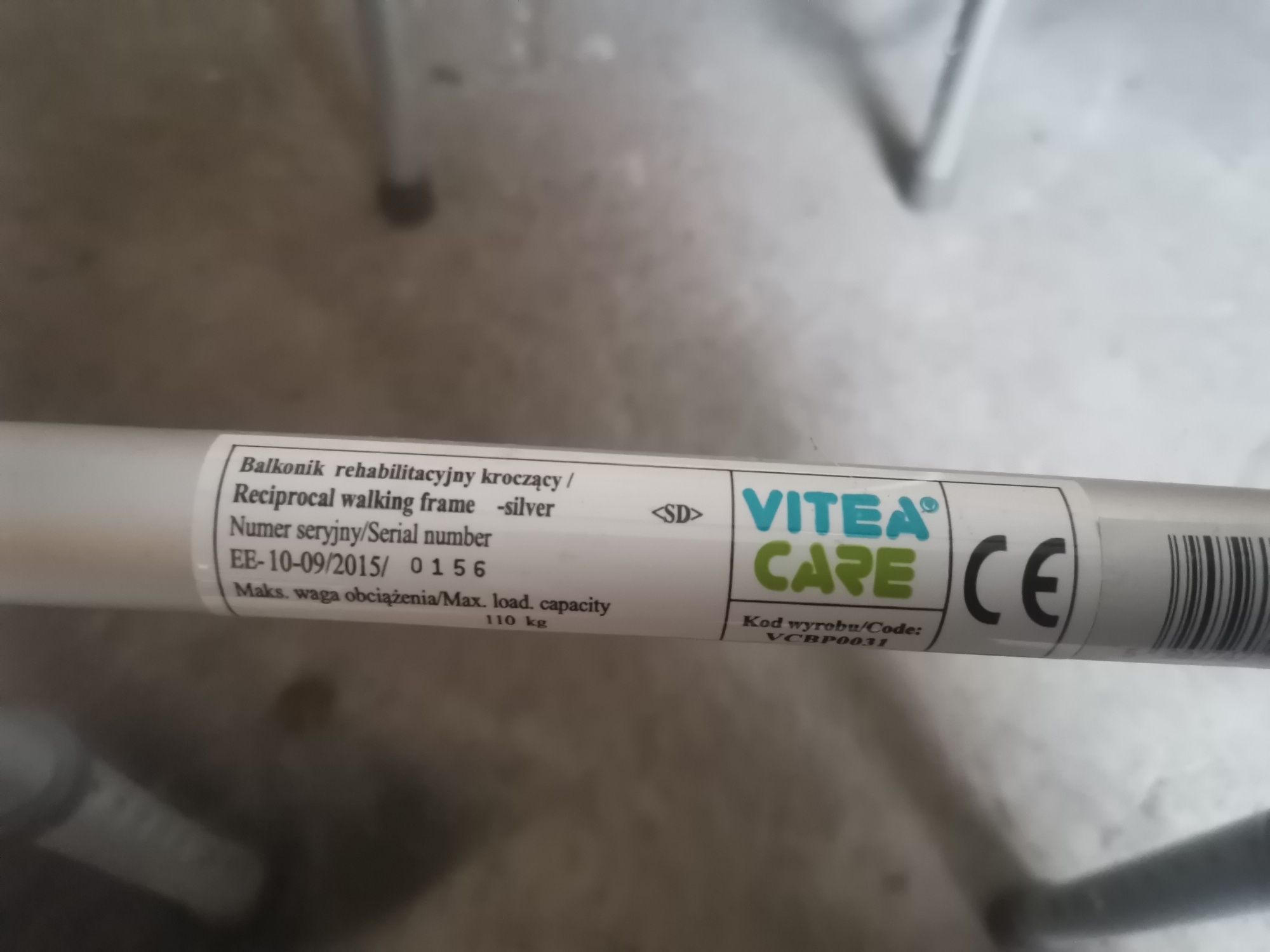 Balkonik rehabilitacyjny kroczący