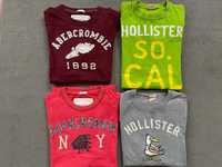 Zestaw 4 x tshirt A&F i HCO, Rozmiar L, modele z USA