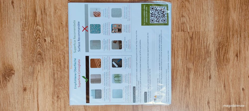 Panele ścienne 3D białe płytka PCV WoStick samoprzylepne