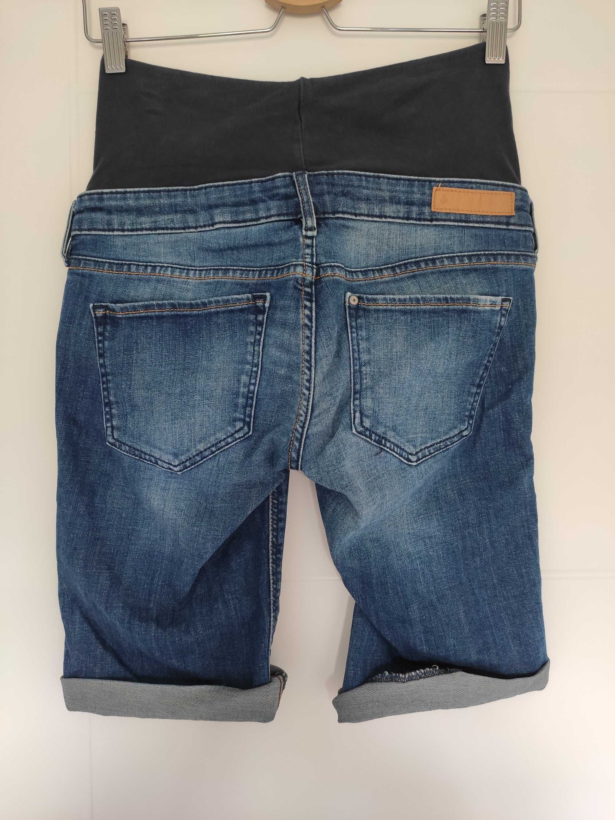 Krótkie spodenki szorty jeansowe ciążowe H&M rozmiar 36