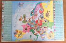 Puzzle edukacyjne "Mapa Europy"