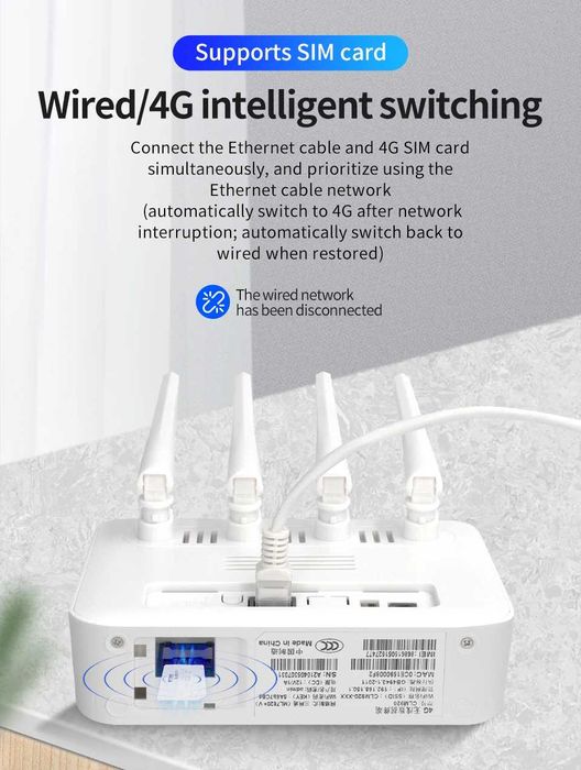 WiFi Роутер модем 4G/3G LTE SIM карта LAN до 32 абонентов USB CLM920