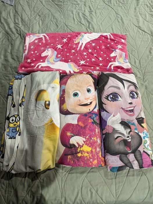 Zestaw pościel dla dziewczynki 160x200 + duży ręcznik kąpielowy