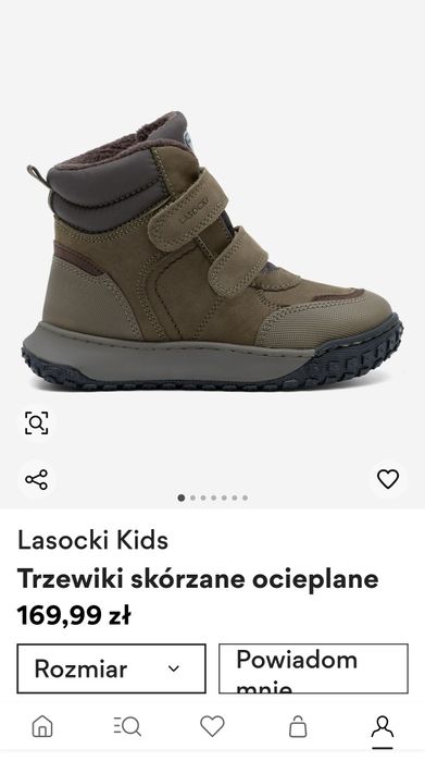 Trzewiki Lasocki r.32 skórzane ocieplane