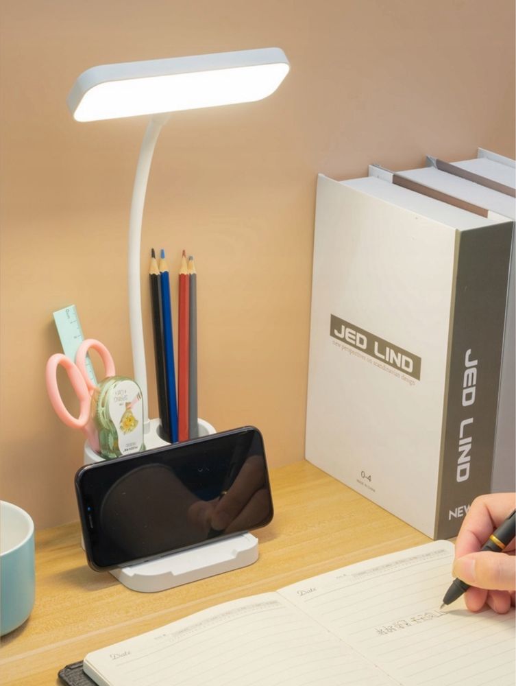 Lampka biurkowa LP LAMP BIURKO biały moc do 6 W
