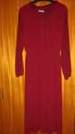 Vestido comprido de chinffon bordô