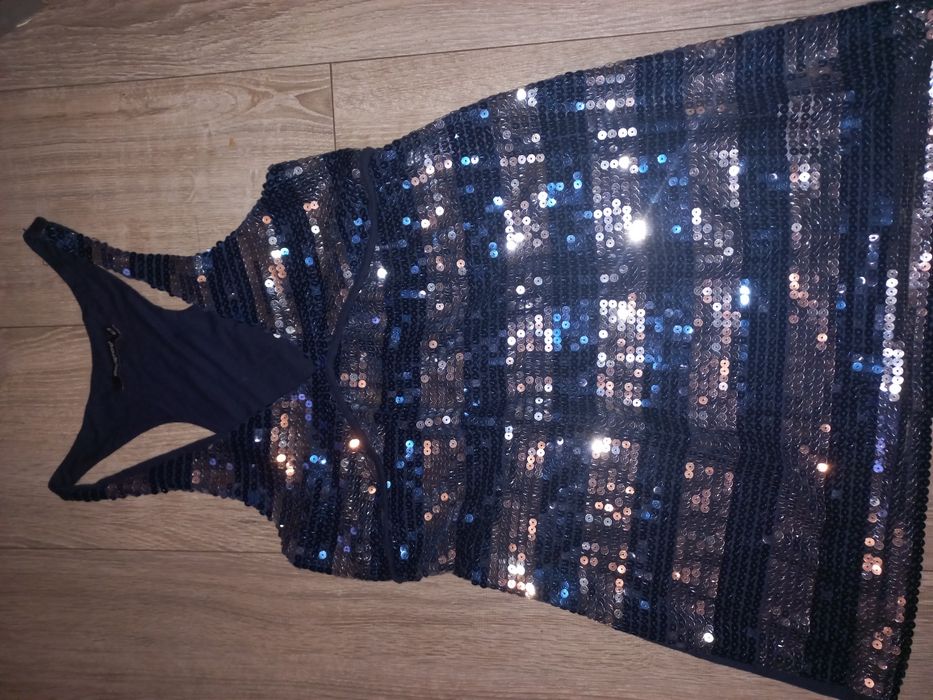 Cekinowa tunika, sukienka 38-40