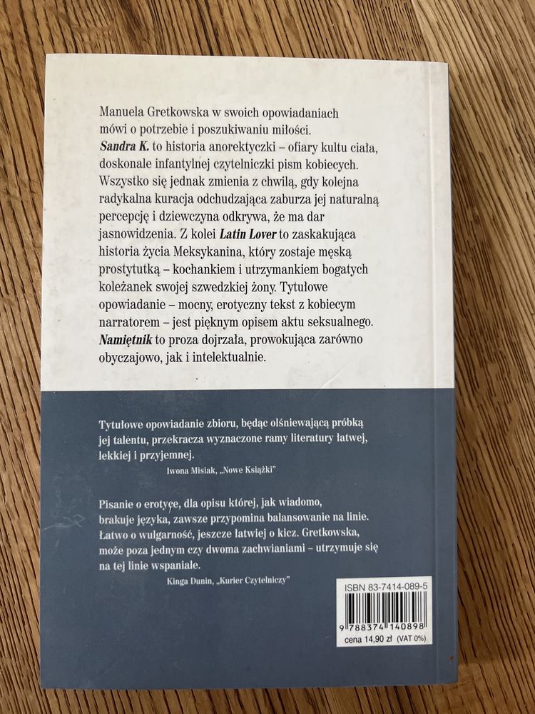 Manuela Gretkowska Namiętnik