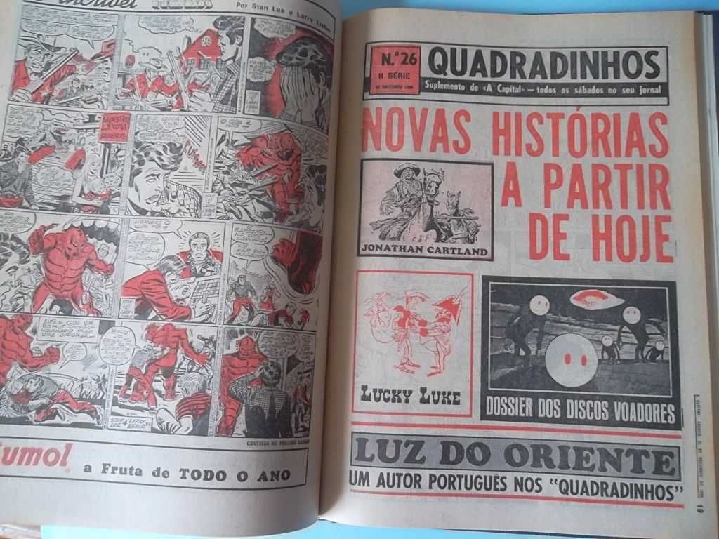 "Quadradinhos" da CAPITAL - II Série completa Nº 1 a 127. Encadernado.