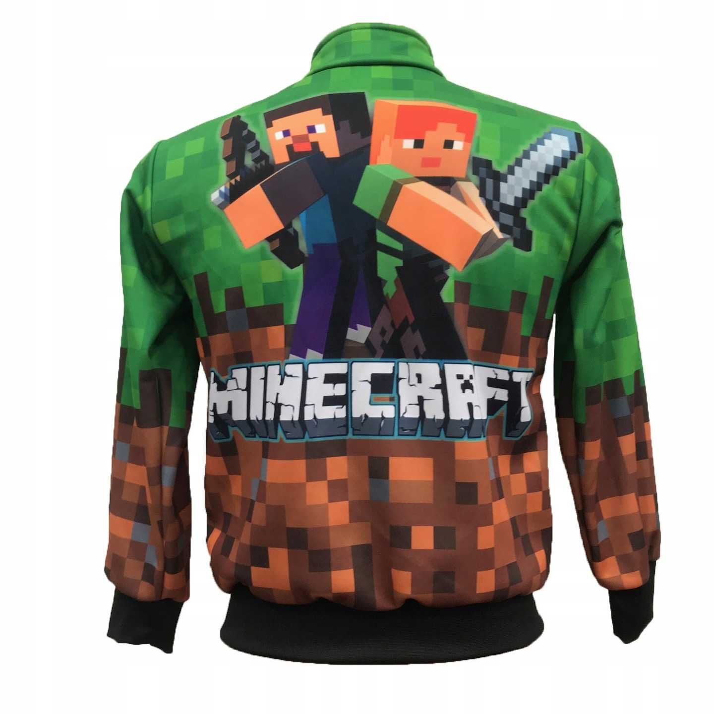 116-158 Bluza kurtka minecraft prezent dla fana