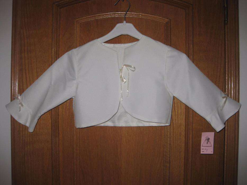 Vestido, jaqueta e écharpe Comunhão/Cerimonia - tam 8/9 - Novo
