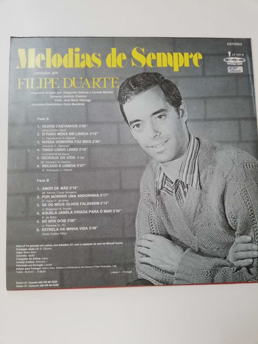 Disco Vinil LP - Melodias de Sempre