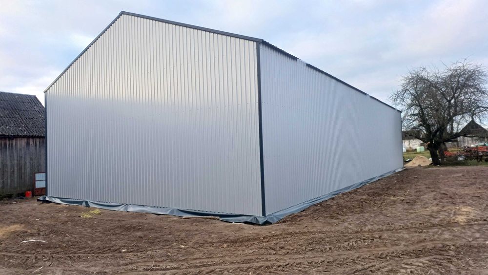 Hala stalowa / magazyn zbożowy 12x25x5